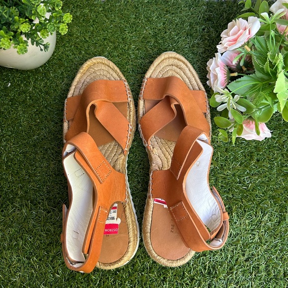 Rag & Bone 🍂🍁Giza Leather Espdrille Sandals Size 8.5 new - Picture 15 of 16
